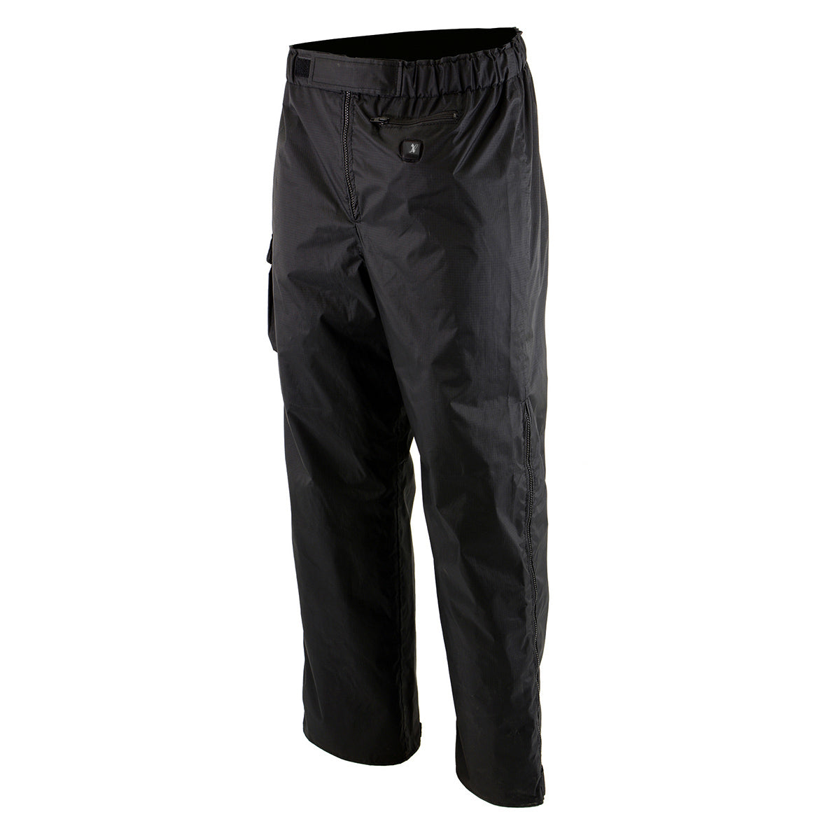 NexGen Heat MPM5715SET Men's Black 'Heated' Textile Water Resistant Over Pants (Rechargeable Battery Pack Included)