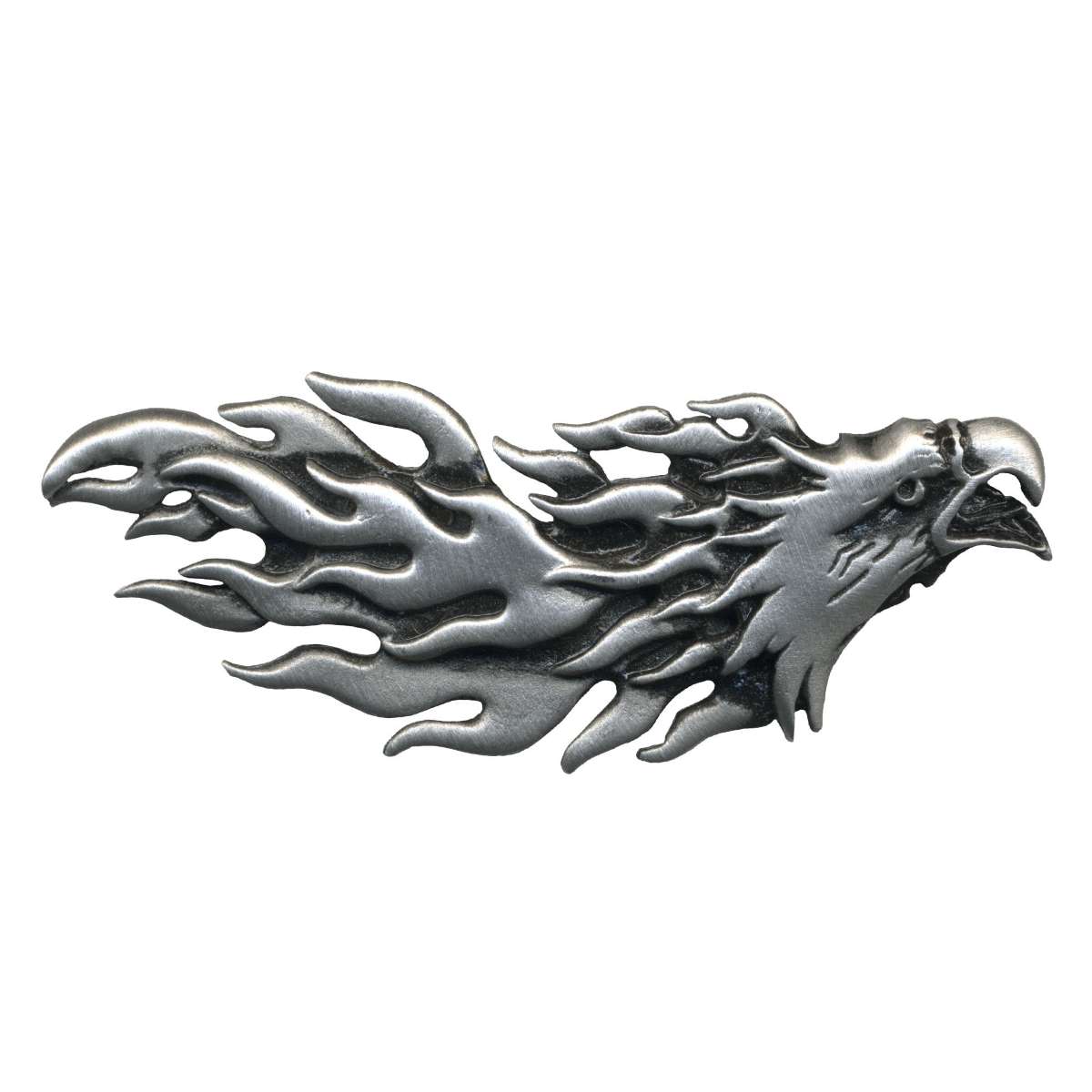 Milwaukee Leather MLP9282 Eagle and Flames Pin For Jackets, Vest, Hats and Clothing