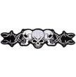 Hot Leathers PPA1052 Barbed Wire Skull Trio Patch 5