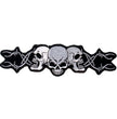 Hot Leathers PPA1056 Barbed Wire Skull Trio 10