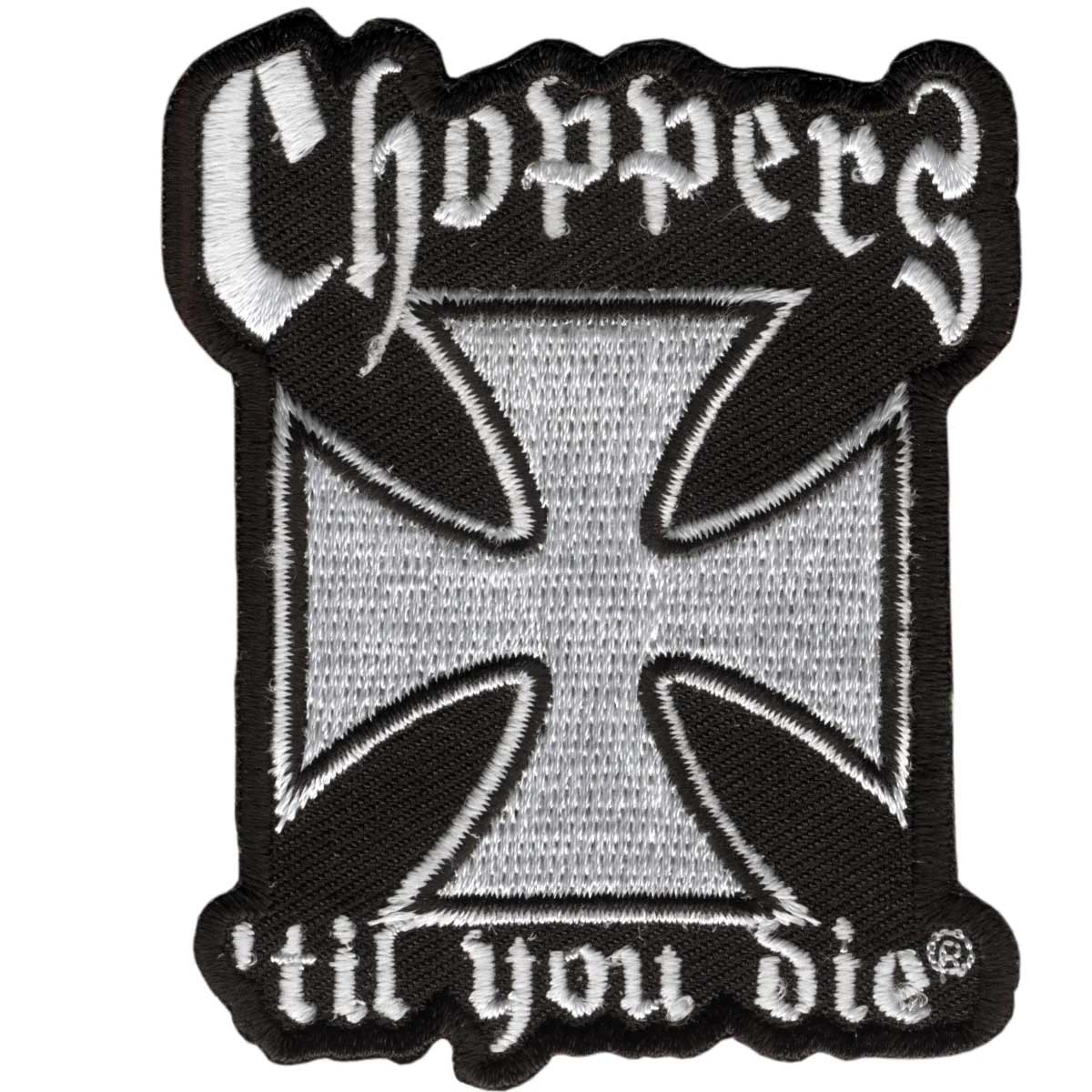 Hot Leathers Choppers Til You Die 3" x 3" Patch PPA1132