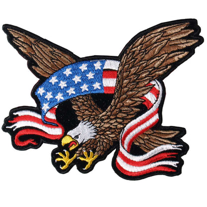 Hot Leathers Eagle Banner Patch 3"X 3" PPA1182