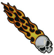 Hot Leathers PPA1192 Long Flaming Skull 1