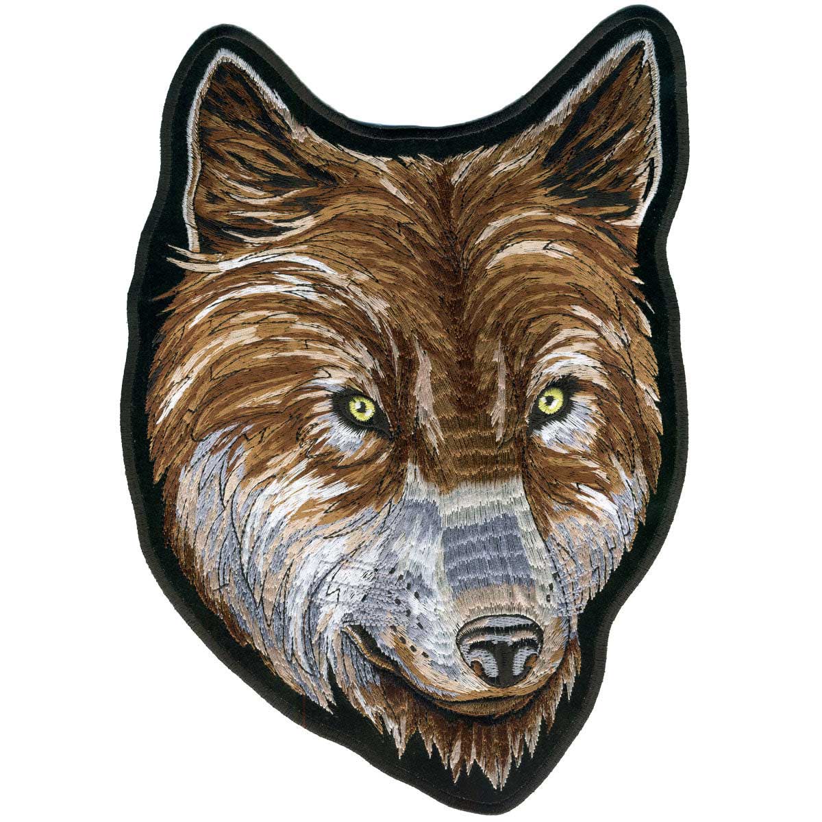 Hot Leathers Wolf Face Biker 2" x 3" Patch PPA1282