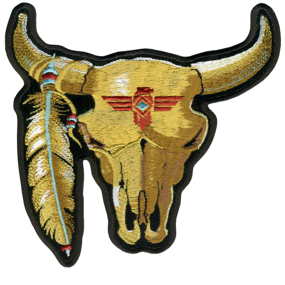 Hot Leathers PPA1352 Cattle Skull 3" x 3" Patch
