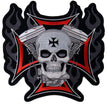 Hot Leathers PPA1837  Cross, Motor and Skull Embroidered 11