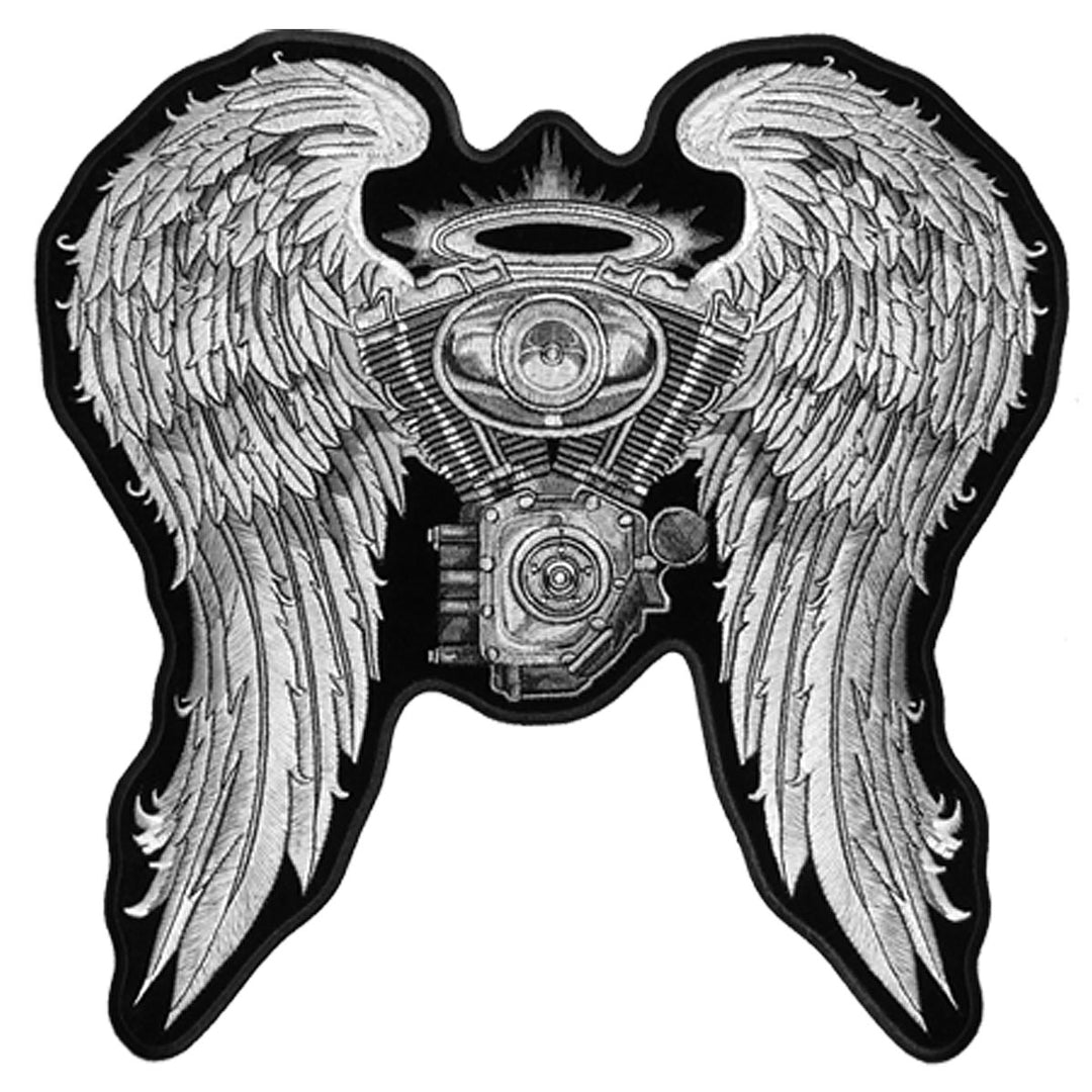 Hot Leathers PPA5197 Asphalt Angel Lady Biker 10" x 10" Patch