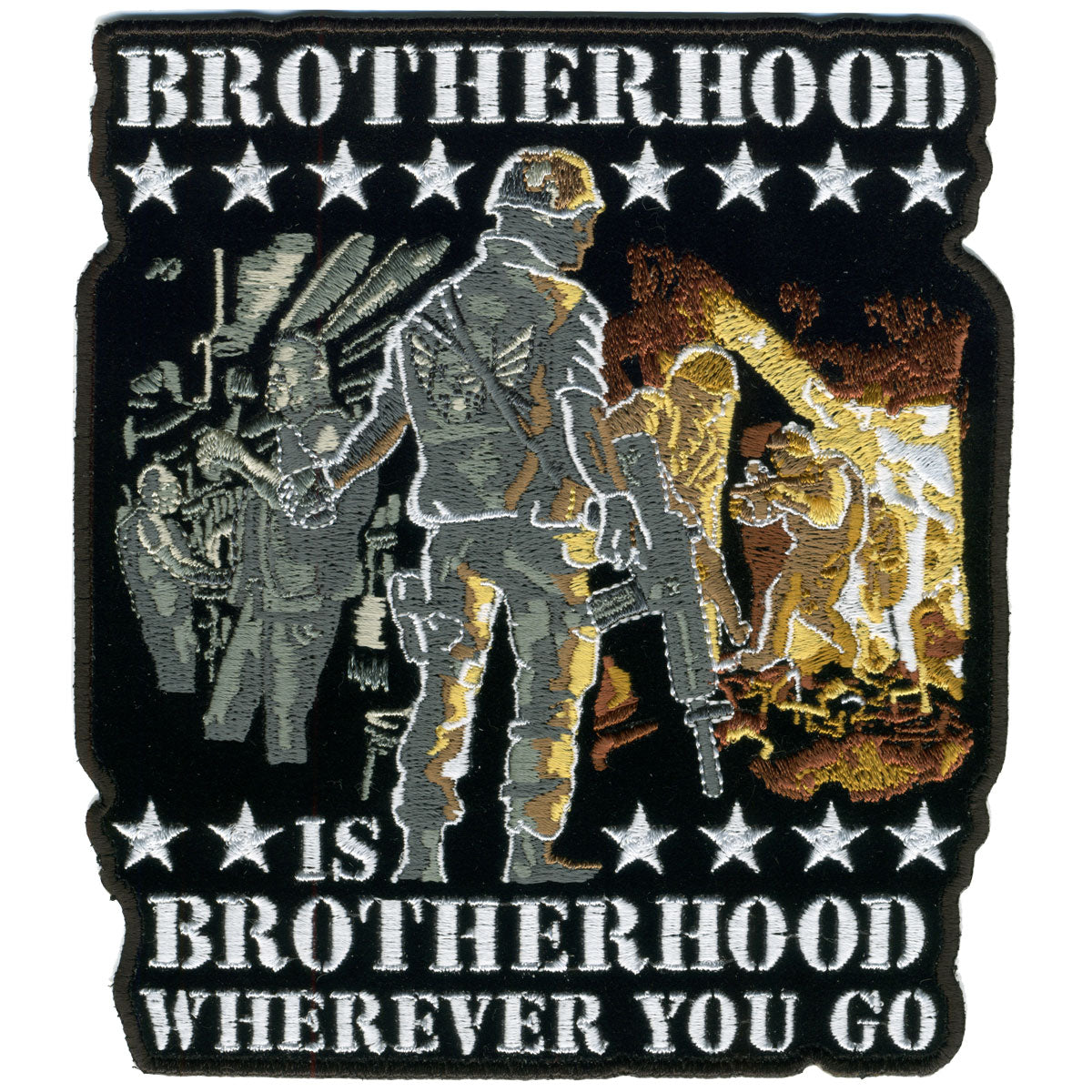 Brotherhood Rocker Patch Hot Leathers PPA5707 Brotherhood Wherever You Go 10