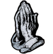 Hot Leathers Prayer Hands Patch PPA5738