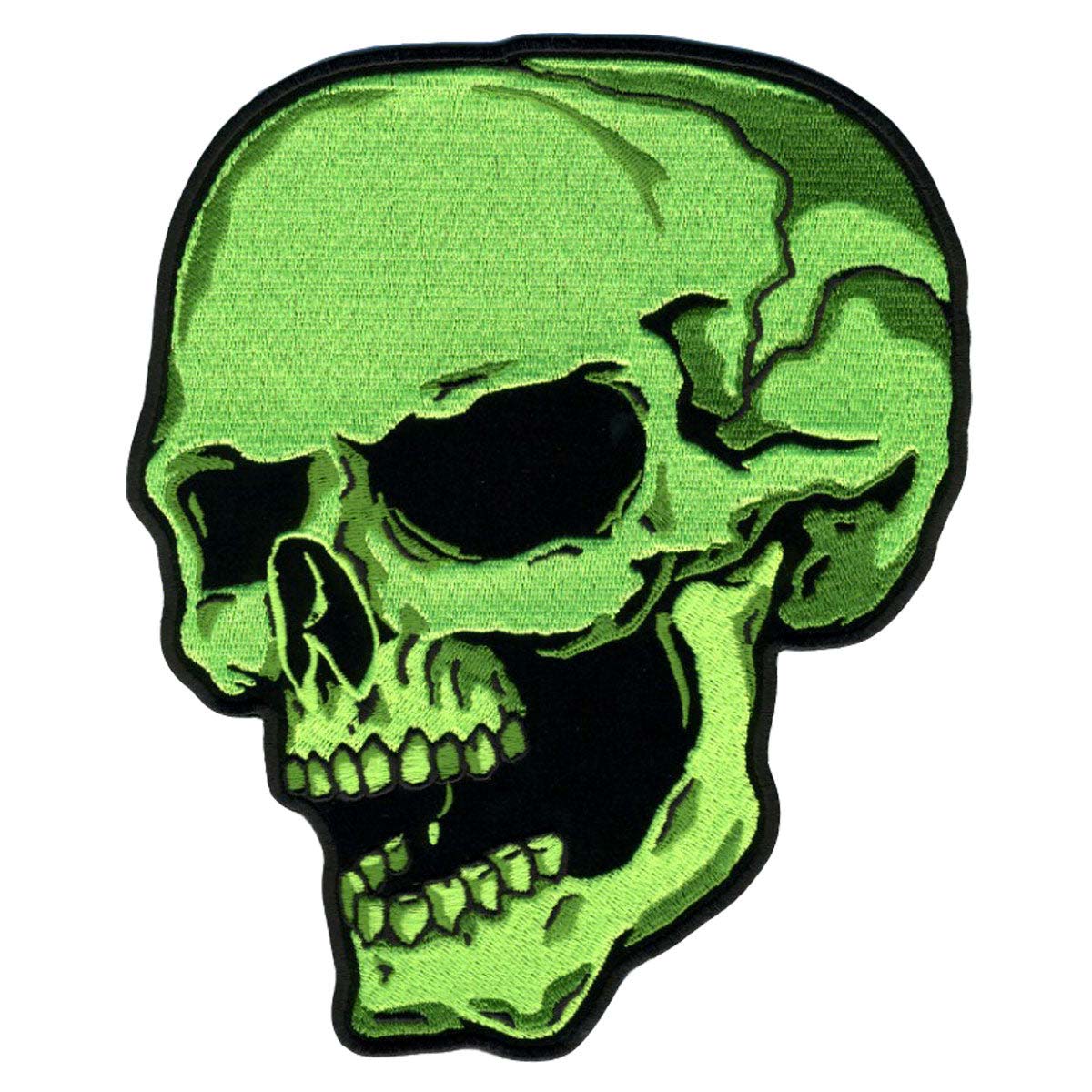 Hot Leathers Green Skull Left 4" Patch PPA5840