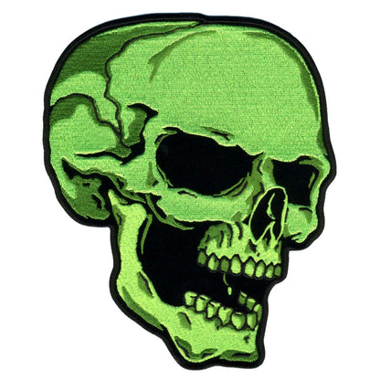 Hot Leathers Right Facing Green Skull 3" Patch PPA5850