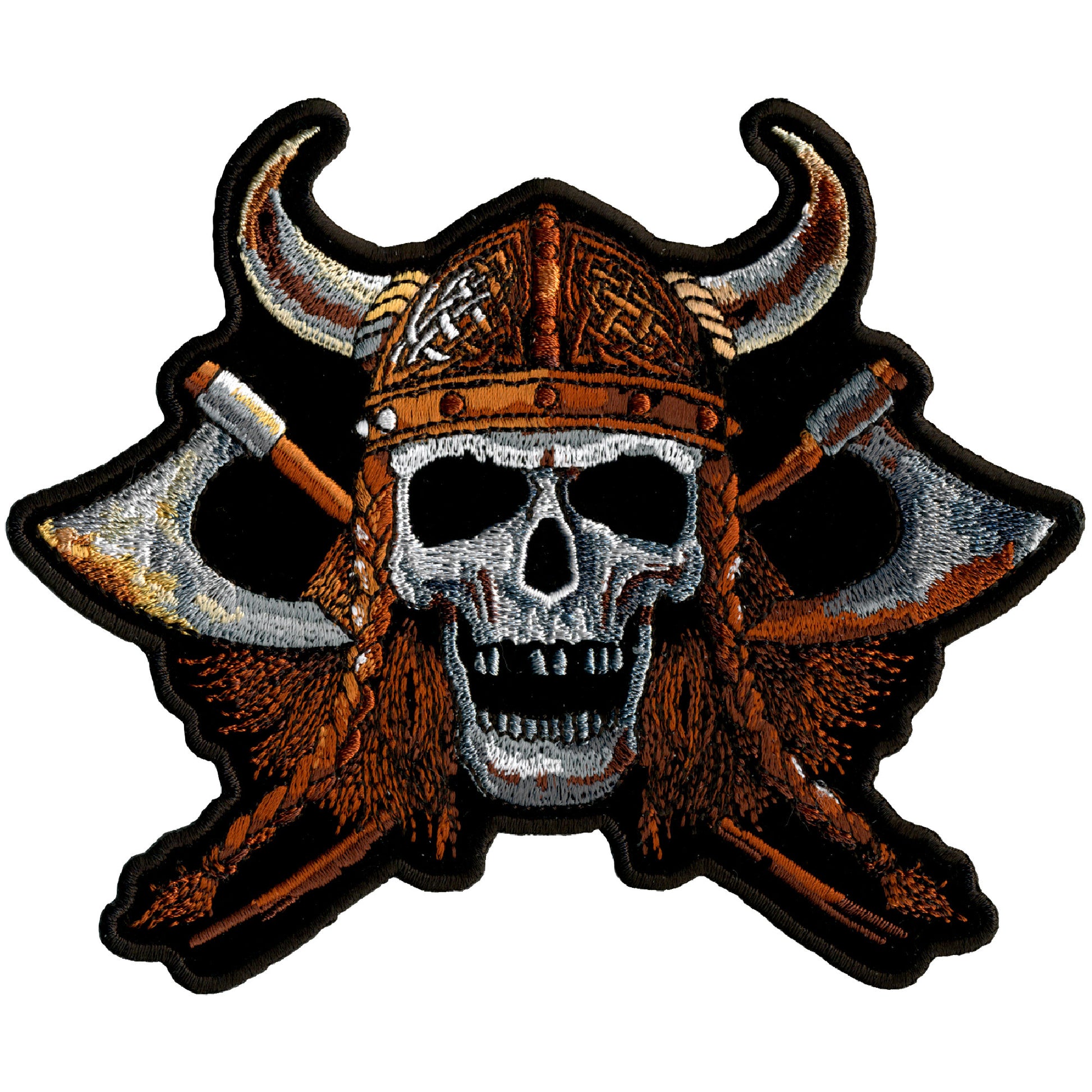 Hot Leathers PPA6535 Viking Skull 6" x 5" Patch