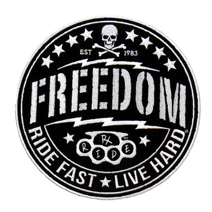 Hot Leathers PPA8790 Freedom Ride Fast Live Hard 4"x 4" Patch