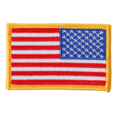 Hot Leathers PPA9011 Yellow Border Right Arm Flag 3"x2" Patch