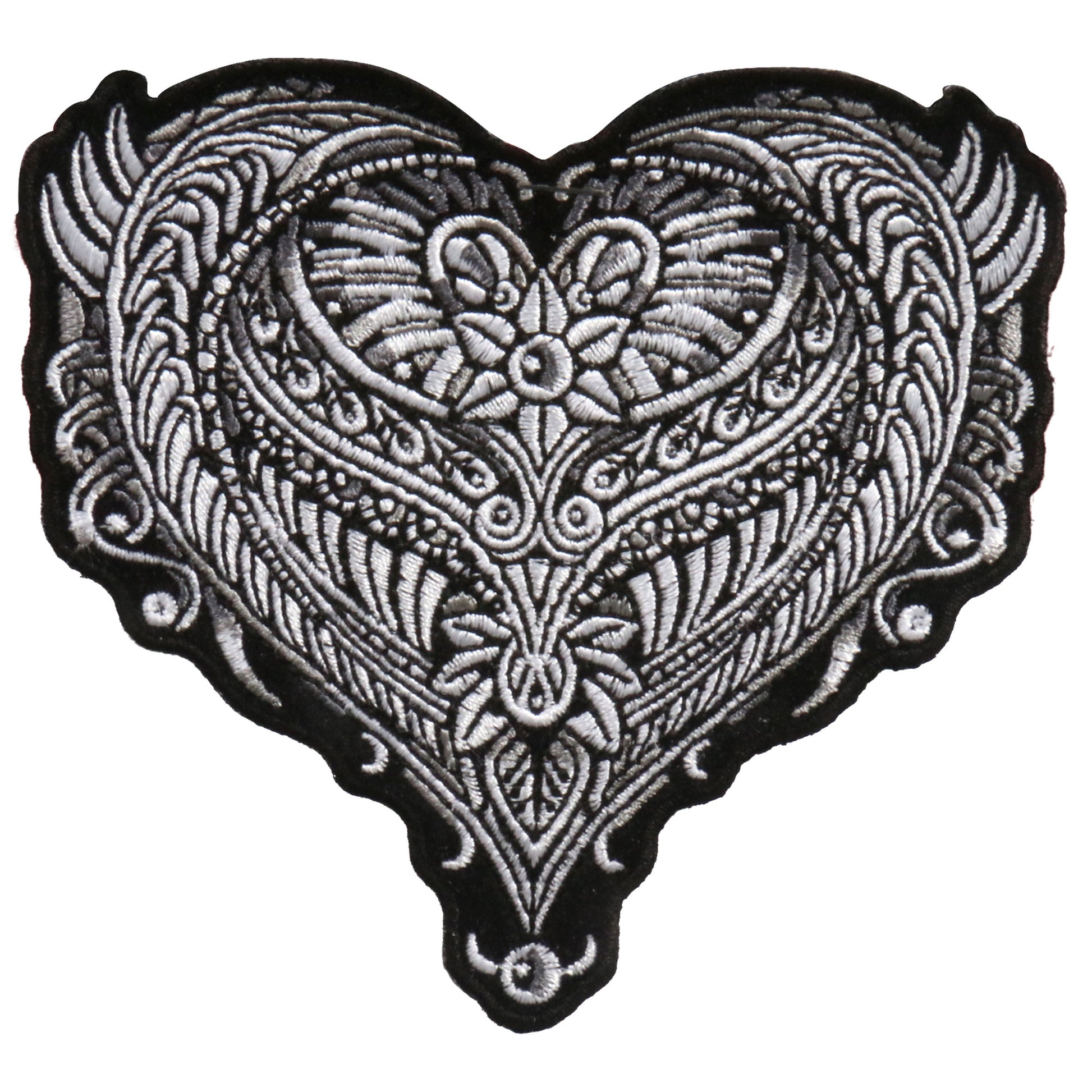 Hot Leathers PPA9200 Ornate Heart 4" x 4" Patch