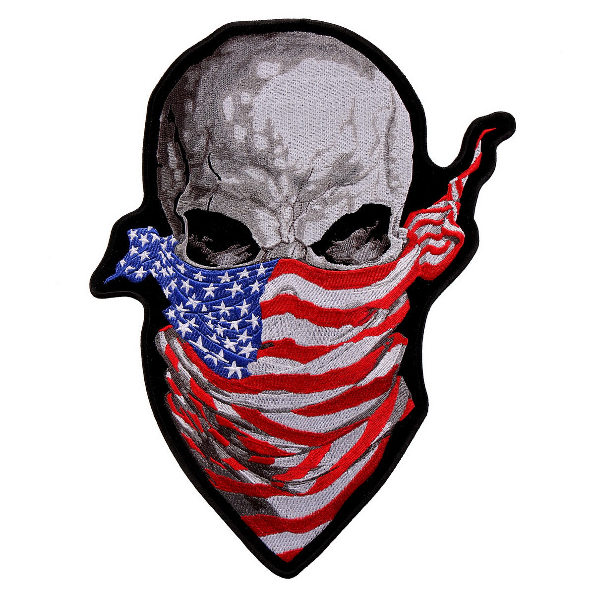 Hot Leathers PPA9589 America Rising Skull 9"x 12" Patch