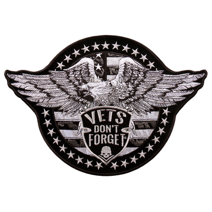 Hot Leathers PPA9797 Vets Don't Forget Eagle 12"x8" Patch