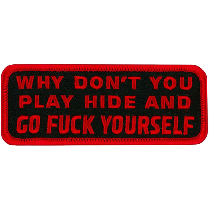 Hot Leathers Patch Hide &amp; Go Fuck Yourself Ppl9152