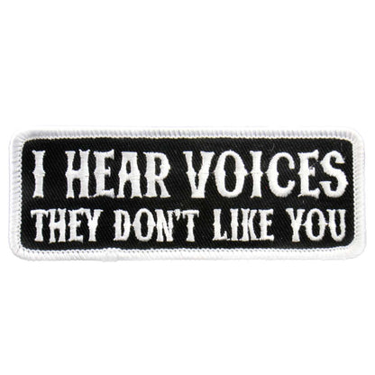 Hot Leathers I Hear Voices 4" x 2" Patch PPL9220