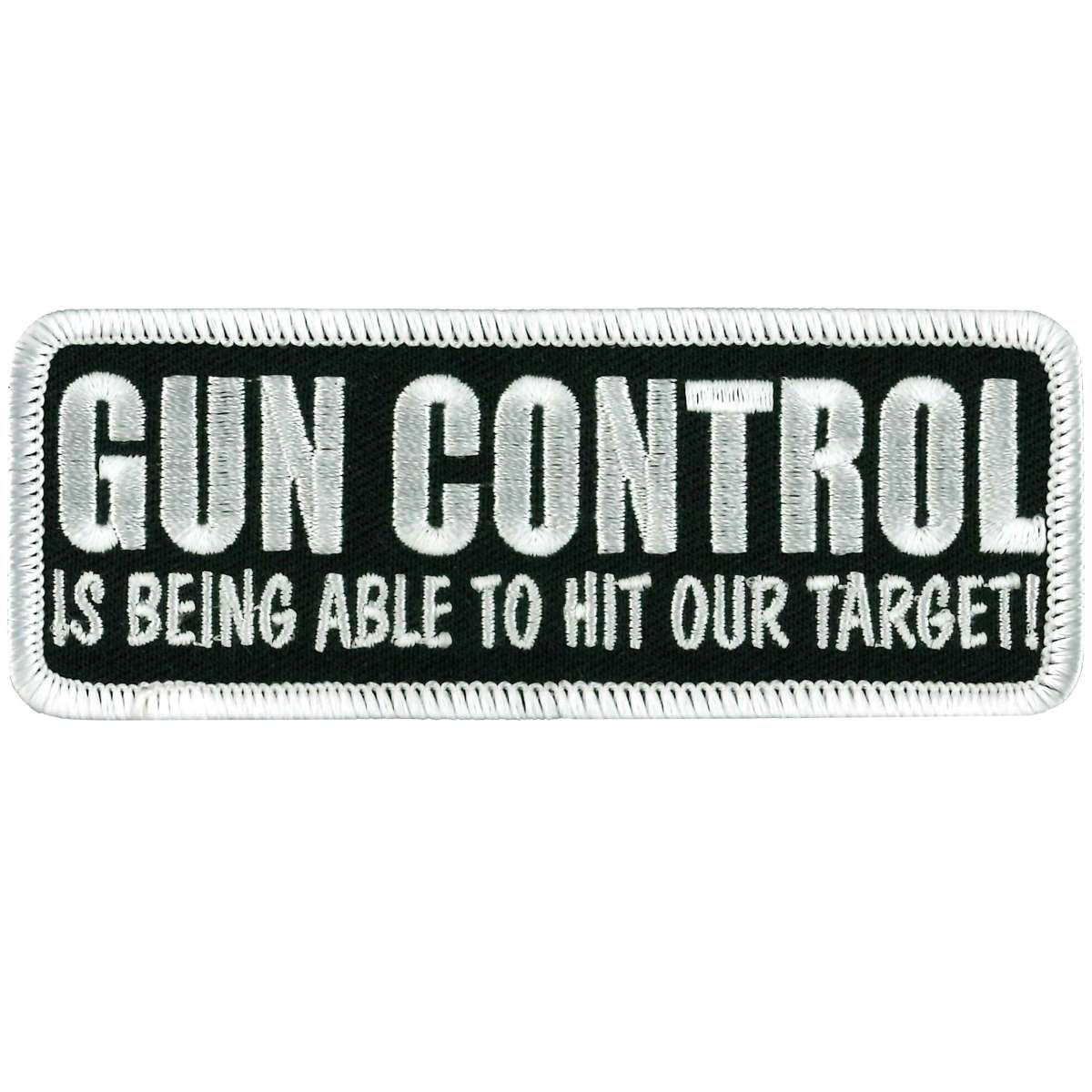 Hot Leathers PPL9245 Gun Control Target Patch – Milwaukee Motorcycle ...