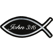 Hot Leathers PPL9297  John 3:16 Fish 5