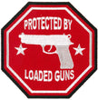 Hot Leathers PPL9329 Protected by Loaded Guns Patch
