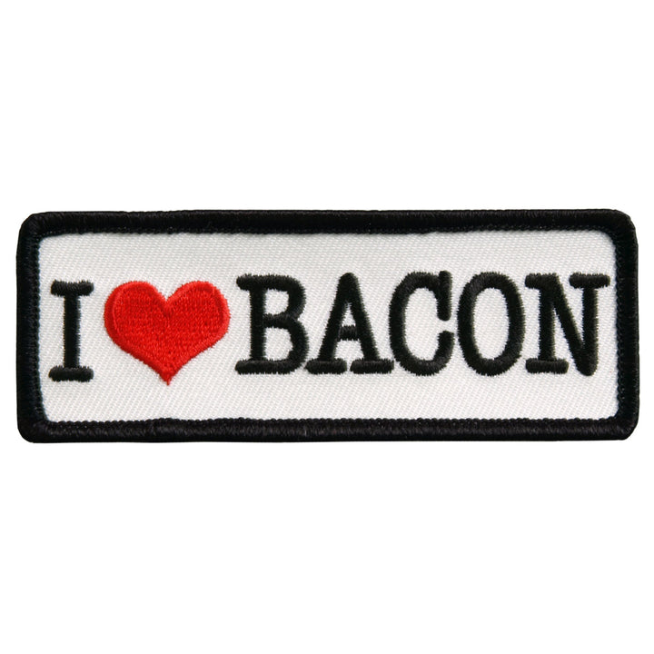 Hot Leathers PPL9381 I Love Bacon 4" x 2" Patch