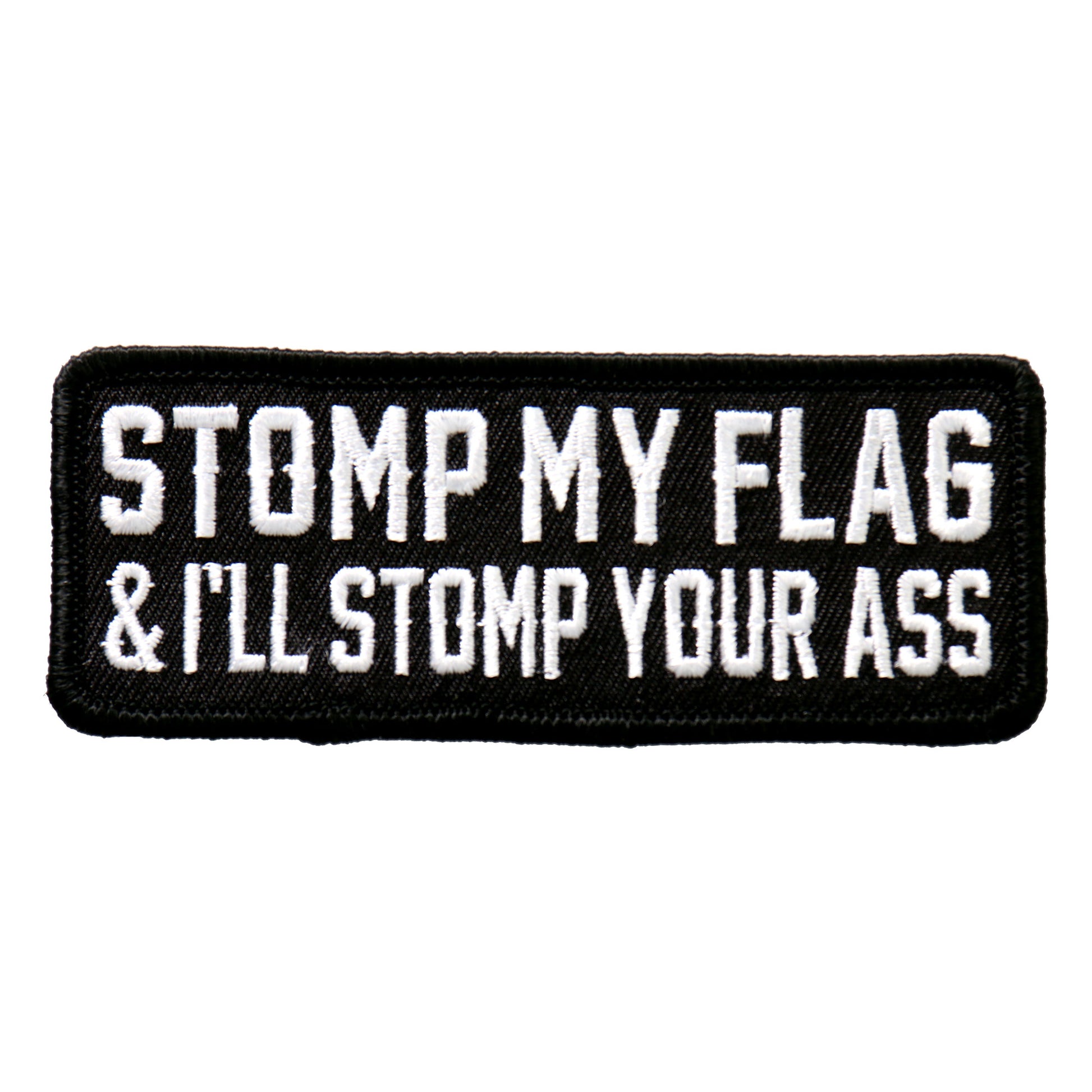 Hot Leathers PPL9495 Stomp My Flag 4"x1" Patch
