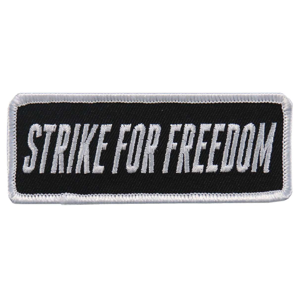 Hot Leathers Strike for Freedom 4"x2" Patch PPL9576