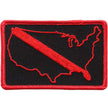 Hot Leathers  USA FALLEN FIREFIGHTER Patch PPL9624