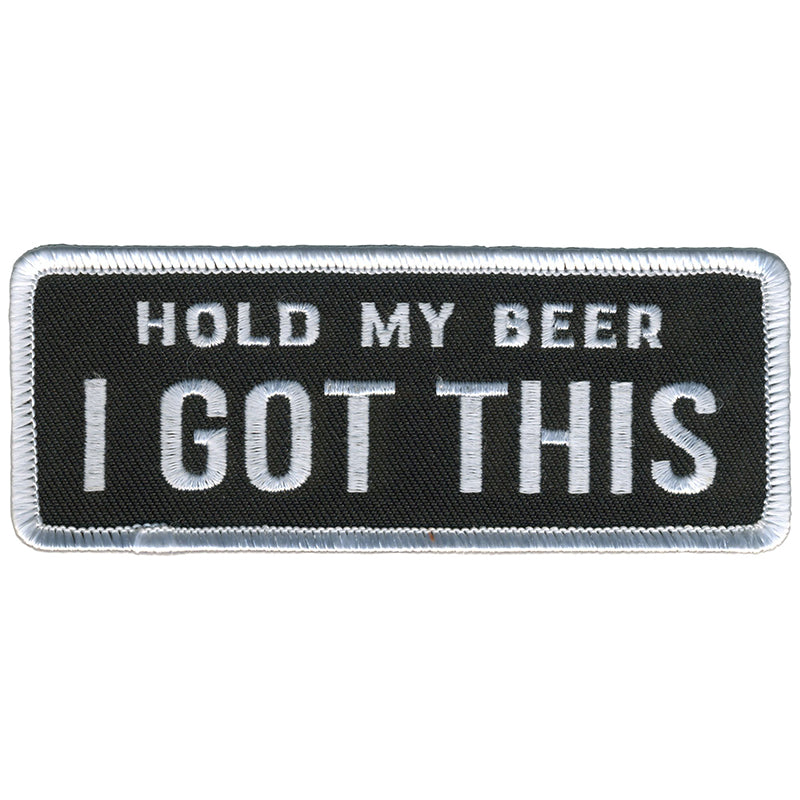Hot Leathers PPL9783 Hold My Beer 4"x 2" Patch