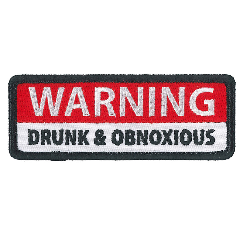 Hot Leathers PPL9807 Warning Obnoxious 4"x 2" Patch
