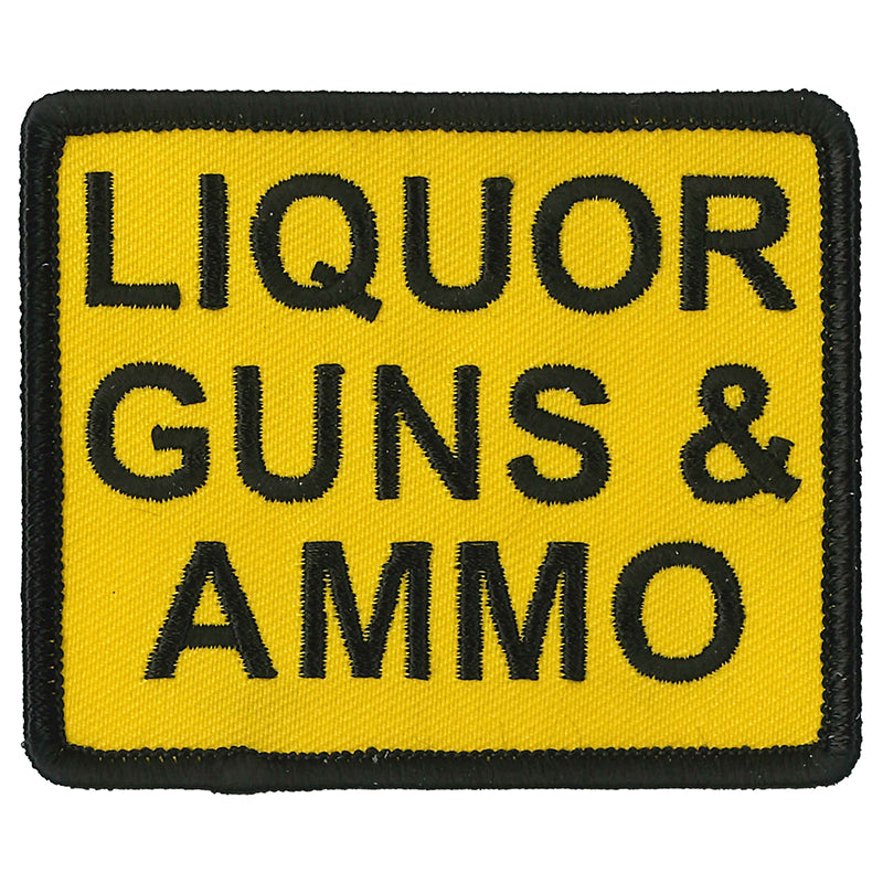 Hot Leathers PPL9829 Liquor Guns Ammo 3"x 3" Patch