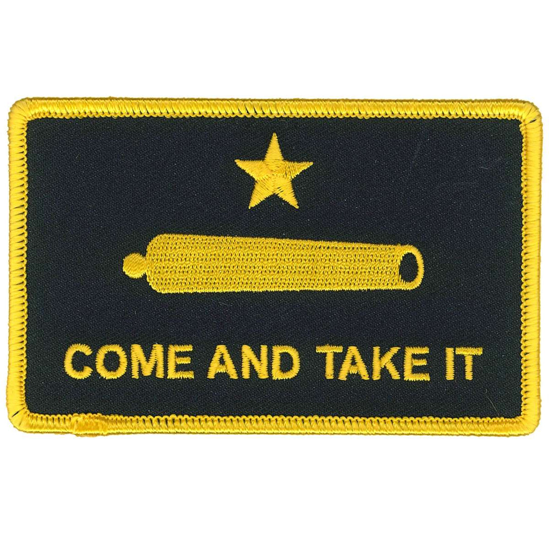 Hot Leathers Yellow Come and Take it 4" Patch PPL9845