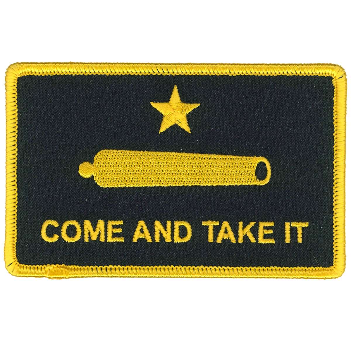 Hot Leathers Yellow Come and Take it 4" Patch PPL9845