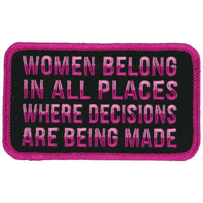 Hot Leathers Women Belong 4" X 3" Patch PPL9878