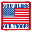 Hot Leathers God Bless Our Troops Patch PPL9956