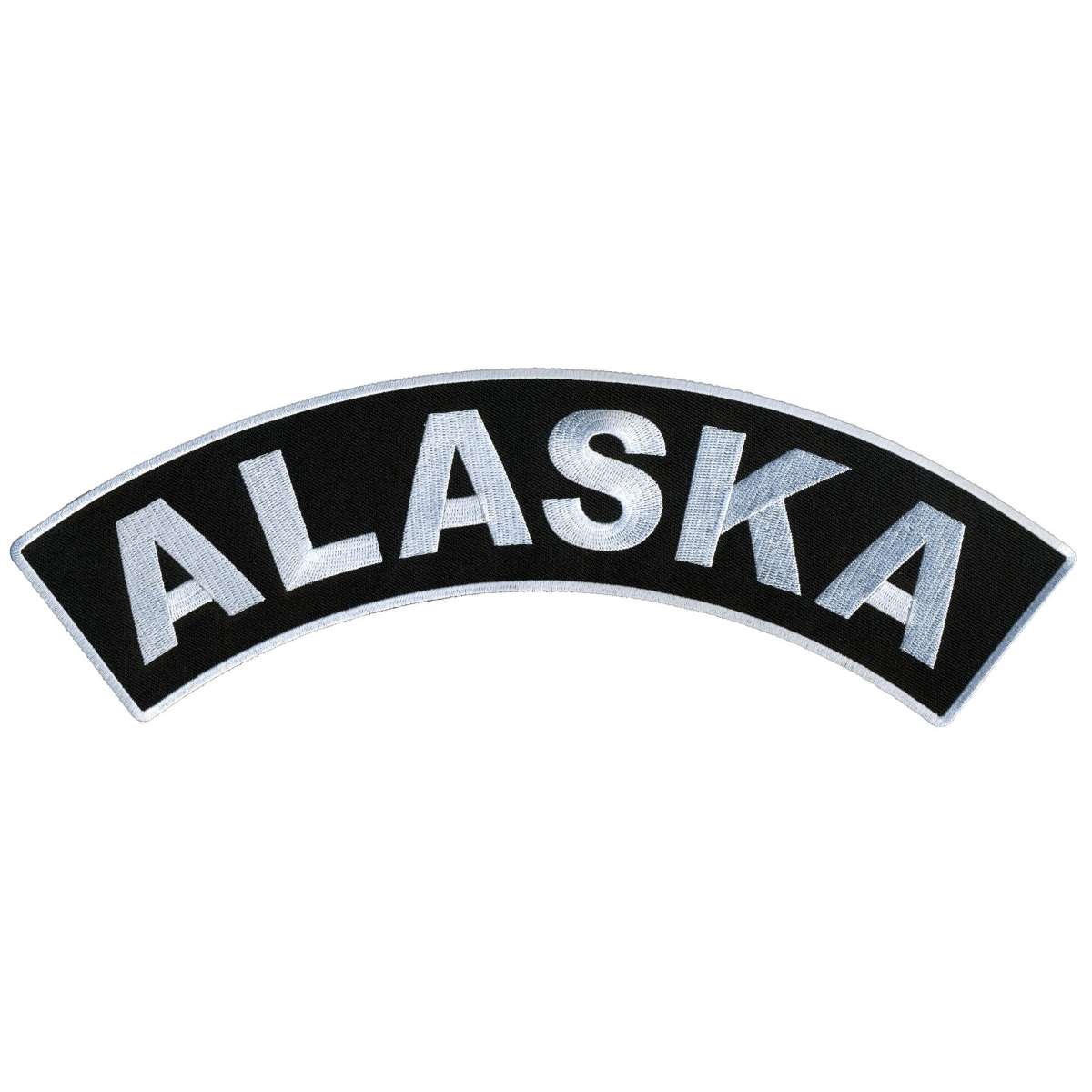 Hot Leathers Alaska 12” X 3” Top Rocker Patch PPM4003