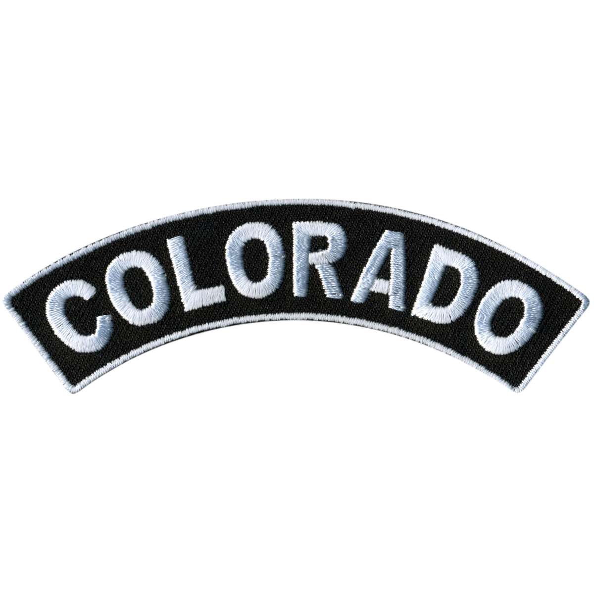 Hot Leathers Colorado 4” X 1” Top Rocker Patch PPM4012