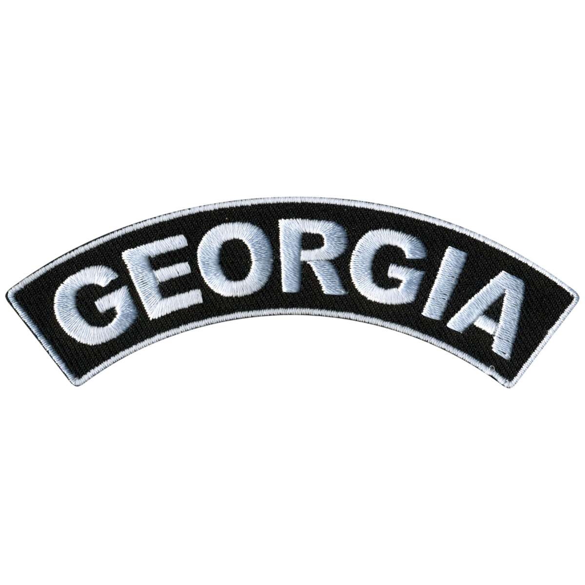 Hot Leathers Georgia 4” X 1” Top Rocker Patch PPM4020