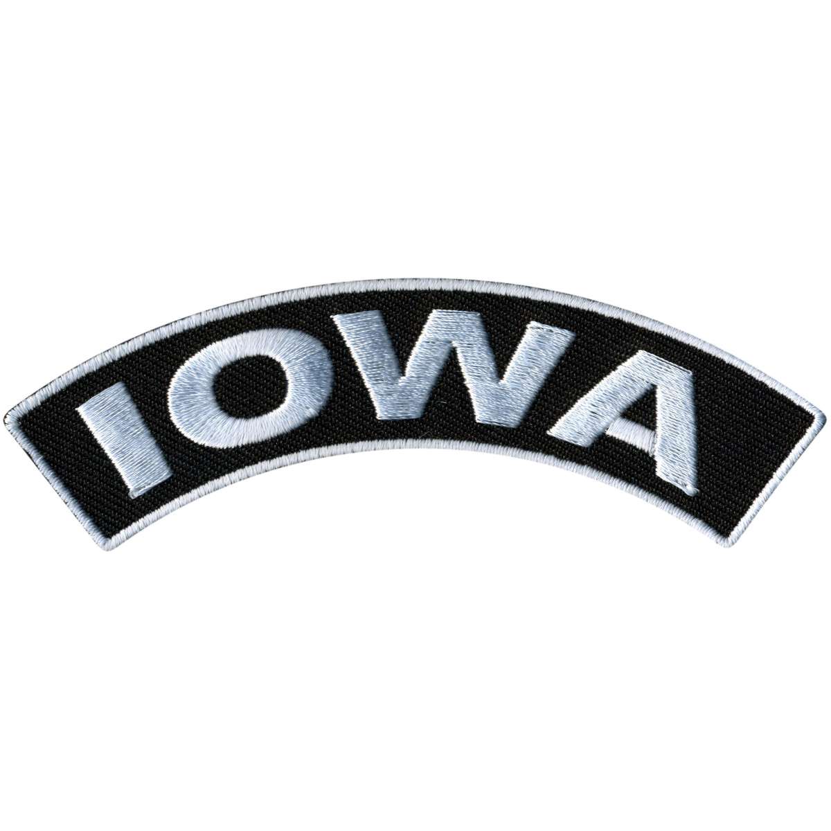 Hot Leathers Iowa 4” X 1” Top Rocker Patch PPM4030