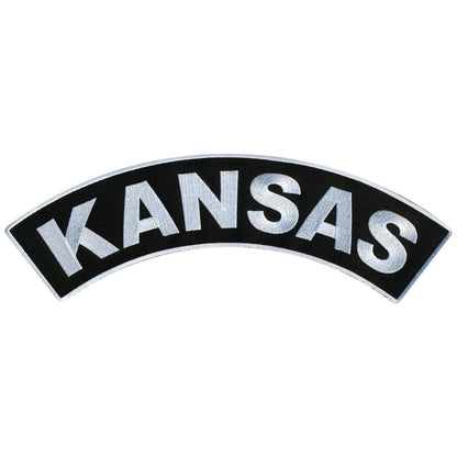 Hot Leathers Kansas 12” X 3” Top Rocker Patch PPM4031