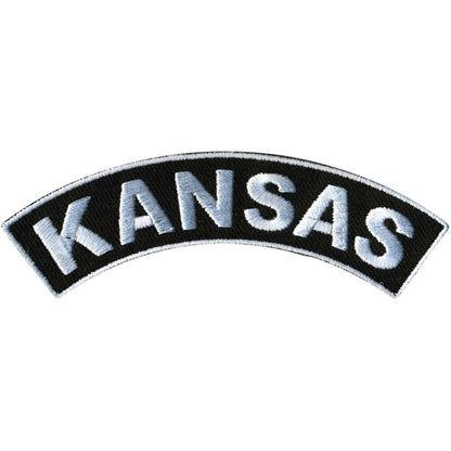 Hot Leathers Kansas 4” X 1” Top Rocker Patch PPM4032