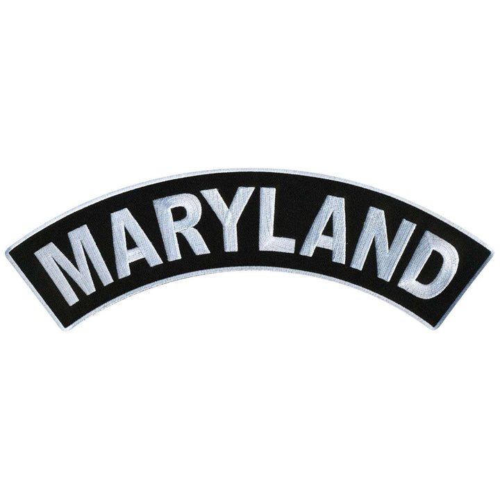 Hot Leathers Maryland 12” X 3” Top Rocker Patch PPM4039