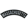 Hot Leathers Massachusetts 4” X 1” Top Rocker Patch PPM4042