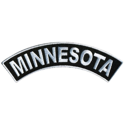 Hot Leathers Minnesota 4” X 1” Top Rocker Patch PPM4046