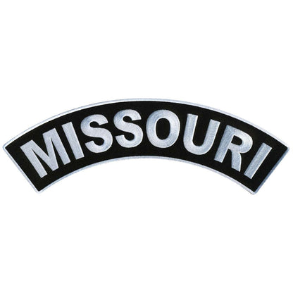 Hot Leathers Missouri 12” X 3” Top Rocker Patch PPM4049