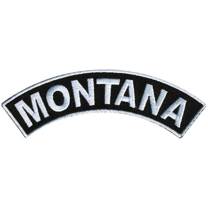 Hot Leathers Montana  4"X 1" Top Rocker Patch PPM4052