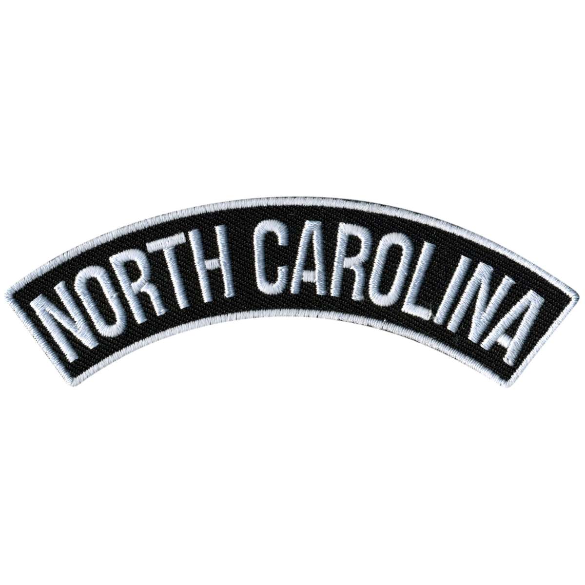 Hot Leathers North Carolina 4” X 1” Top Rocker Patch PPM4066