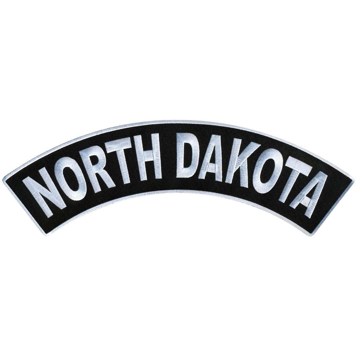 Hot Leathers North Dakota 12” X 3” Top Rocker Patch PPM4067